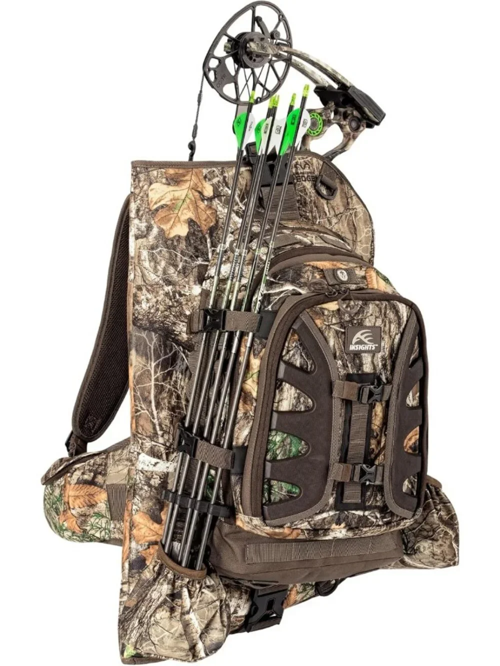 Camouflaged Vision Bow Pack - Lightweight Hunting Backpack, Realtree EDGE Design